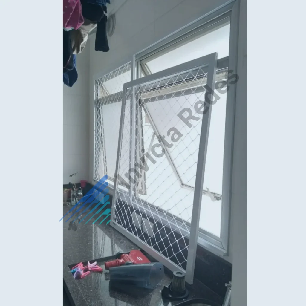 Redes de proteção removível para janela